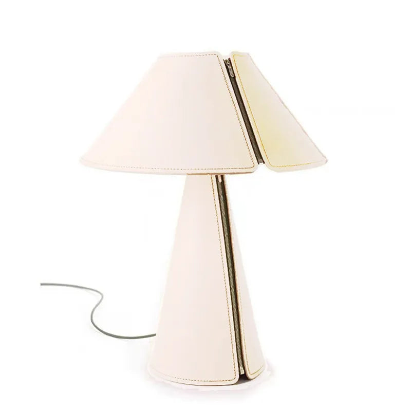 Axyaa Minimalist Leather Table Lamp | Nordic Design Small Desk Lamp