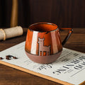 Axyaa Nordic Hand-painted Ceramic Mug - Creative Japanese Milk Water Cup