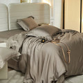 Axyaa Soft Lyocell Bedding Set with Duvet Cover, Sheet & Pillowcases
