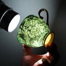 Axya Green Gold Inlay Bone Tea Set - 7 Piece Coffeeware Collection
