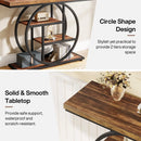 Axyaa 4-Tier Industrial Entryway Console Table for Living Room, Foyer, Hallway