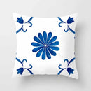 Blue Pattern Cushion Cover 45*45cm Pillowcase for Bedroom Sofa Home Decor by Axyaa