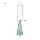 Axyaa 225ml Two Tone Glass Goblet Set Champagne Flute Cone Shape Base