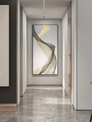 Axyaa Minimalist Lines Art LED Wall Lamp for Bedroom, Study, Living Room