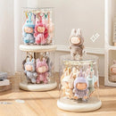 Axyaa Rotating Display Box for Labubu Pendant, Large Capacity, Dustproof Doll Blind Box Case