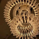 Axyaa Crystal Flower Chandelier - Minimalist Style for Living Room, Bedroom, and Hall