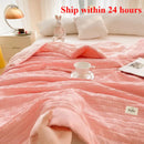 Axyaa Summer Quilt: Washed Waffle Wide Hem Soybean Cotton Solid Color Cooling Quilt