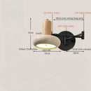 Axyaa Nordic Minimalism LED Wall Sconce Yellow Travertine Pull Chain Switch