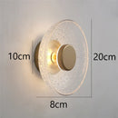 Axyaa Nordic Glass LED Wall Lamp Minimalist Reflective Lighting for Home Decor