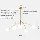 Axyaa Glass Ball Chandeliers for Home Decor - Modern Hanging Pendant Lamps