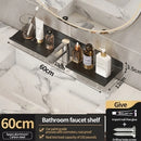 Axyaa Black Aluminum Towel Rack Holder 60CM with Hook and Tissue Holder