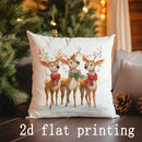 Axyaa Christmas Pillow Covers - Festive Prints for Sofa, Bedroom, Car
