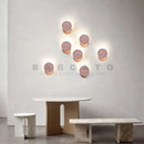 Axyaa LED Terrazzo G4 Wall Lamp in Pink for Bedroom and Living Room Decor