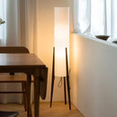 Axyaa Nordic Wabi Sabi Solid Wood Floor Lamp for Living Room, Bedroom, Cafe