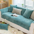 Axyaa Plush Sofa Cushion: Soft Crystal Velvet Cover for Furniture Protection