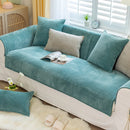 Axyaa Plush Sofa Cushion: Soft Crystal Velvet Cover for Furniture Protection