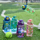 Axyaa Kids Animal Straw Cup - 600ML Plastic Water Bottle