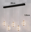 Axyaa Crystal Chandeliers: Modern LED Ceiling Hanging Lights for Living Room