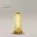Axyaa Crystal Table Lamp: Dimmable Rechargeable LED Bedside Study Desk Light