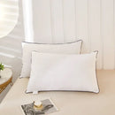 Axyaa Long White Pillow Core for Home Bed, Washable & Skin-friendly Neck Cushion