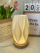 Axyaa Modern Desk Lamp for Bedroom Study, Stylish 3D Printed Decorative Hotel Room Lighting
