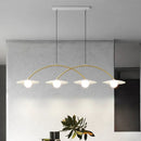 Axyaa White Shades LED Chandelier for Nordic Foyer Décor