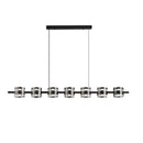 Axyaa Glass Italian Kitchen Chandelier for Dining Room | Minimalist Restaurant Pendant Light