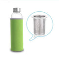 Axyaa Glass Tea Infuser Water Bottle 550ML with Nylon Cover, Sport Drinking Bottle