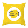 Axyaa Yellow Floral Geometric Pillowcase for Home Decor