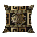 Axyaa Black Gold Line Cushion Cover Pillow Case, Home Decor for Living Room.