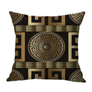 Axyaa Black Gold Line Cushion Cover Pillow Case, Home Decor for Living Room.