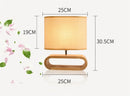Axyaa Solid Wood Bedside Lamp for Bedroom Nightstand and Living Room