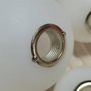 Axyaa White Frosted Glass Lamp Shade, G9 E27 Bulb Compatible, 2cm 4cm Fitter Opening Replacement Globe