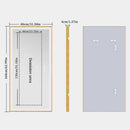 Axyaa LED Rectangular Bathroom Mirror with Colour Illumination and Antifog - Golden Frame