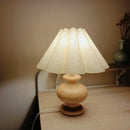 Axya Solid Wood Log Table Lamp for Bedroom Living Room Wabi-Sabi Style