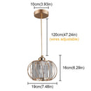 Axyaa Crystal Pendant Ceiling Light: Modern Simple Chandeliers for Home Decor