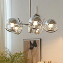 Axyaa Modern Chrome Ceiling Chandelier LED Pendant Lamp for Bedroom, Restaurant Lighting