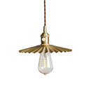 Axyaa Nordic Copper LED Pendant Light with Knob Switch for Bedroom Dinning Living Room