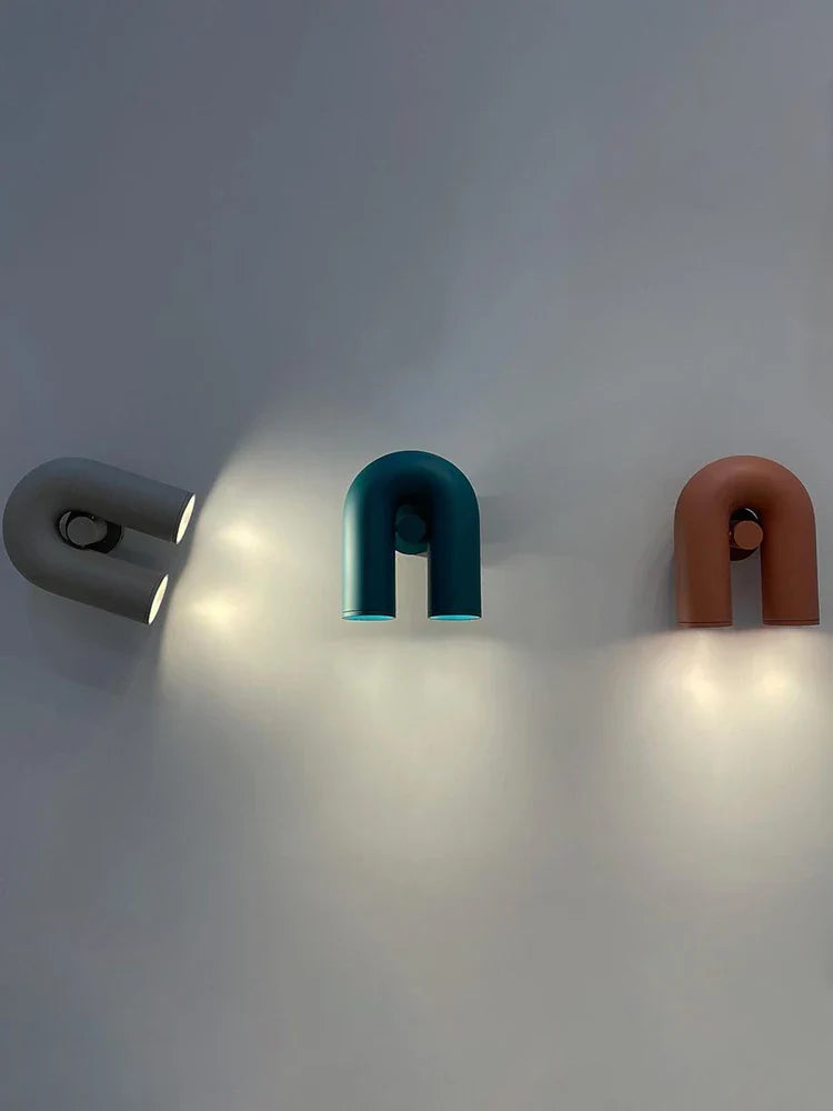 Axya U-Shaped LED Wall Lamp for Minimalist Living Room, Staircase & Corridor