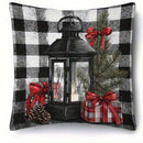 Axyaa Christmas Plaid Cushion Covers - Festive Home Decor for Sofa, Bedroom, Car