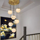 Axyaa Modern Marble Pendant Light Chandelier for Living Room