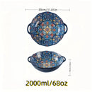Axyaa Bohemian Amphora Soup Bowl Ceramic Noodle Ramen Large Tableware Bowl