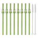 Glass Straw Set for Milk Tea Juice Cocktail, Axyaa Kitchen Bar Accessories