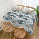 Axyaa Mountain Breeze Tablecloth: Elegant, Waterproof, & Stain Resistant Home Decor