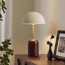 Axyaa French Medieval Wood Table Lamp LED E14 for Bedroom Study Living Room