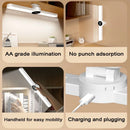 LED USB Rechargeable Magnetic Clock Desk Lamp by Axyaa: Stepless Dimming Night Light