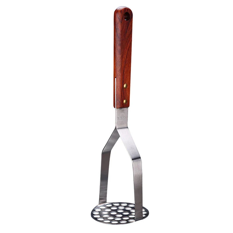 Axyaa Stainless Steel Potato Masher Kitchen Tool Veggies Fruit Crusher Pressure Mud Machine