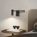 Axyaa Modern Black Adjustable LED Wall Lamp for Bedroom Living Room Reading