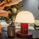 Axyaa Mushroom Table Lamps LED Rechargeable Wireless Touch Switch Desk Lights