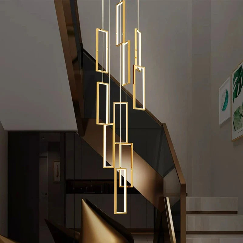 Axyaa Nordic Stair Chandelier Ceiling Light for Living and Dining Room